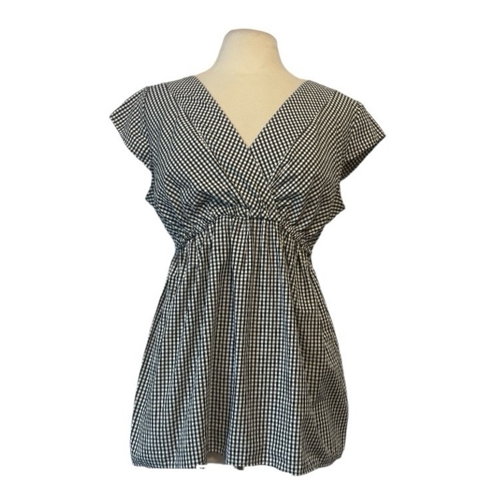 SOLD Motherhood Materntiy Gingham Top size Medium - Picture 1 of 8